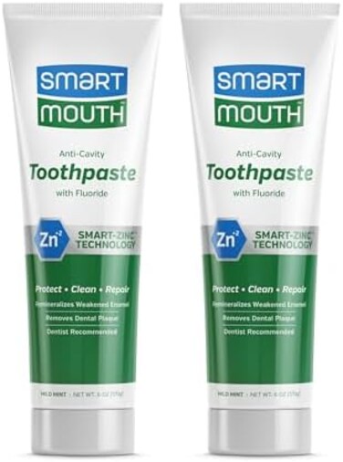 SmartMouth Premium Toothpaste for Elite Oral Health Protection, 6 oz, 2-Pack