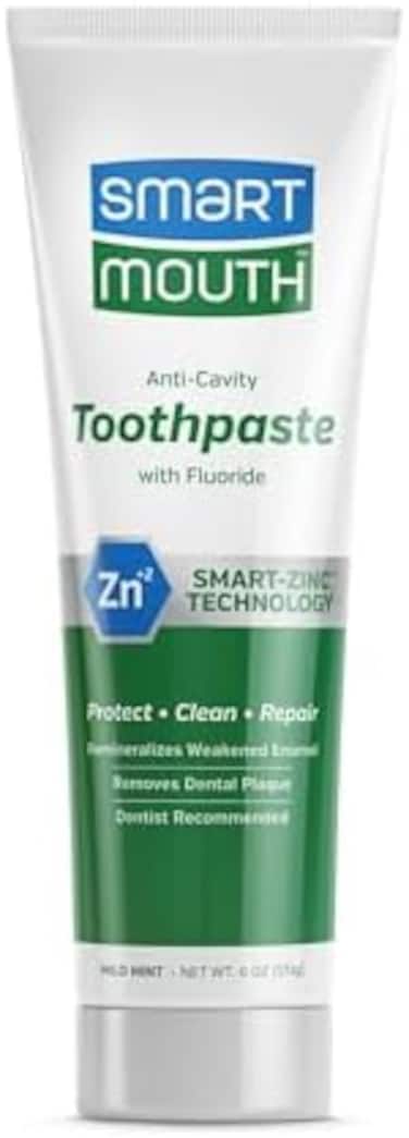 SmartMouth Premium Zinc Ion Toothpaste, Mild Mint 6 oz