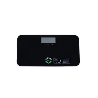 NEWLINE NY NewlineNY SBB0718M-NYBK Step-On Mini Travel Bathroom Scale, Cool Black