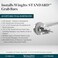 WingIts RC-SSBGBW40-2 Stainless Steel Beast Standard Grab Bar Fastener with 4-Inch Screw, Set of 2
