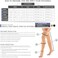 Truform 20-30 mmHg Compression Stockings for Men and Women, Thigh High Length, Dot-Top, Open Toe, Beige, Large