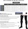 Truform Men's Compression Socks, 20-30 mmHg Thigh Length, Dress Style Over Knee Full Hight
