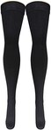 Truform Men's Compression Socks, 20-30 mmHg Thigh Length, Dress Style Over Knee Full Hight