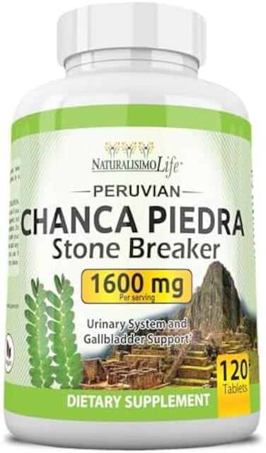 NaturalisimoLife Chanca Piedra 800MG per Tablet - 120 Tablets Kidney Stone Crusher Gallbladder Support Peruvian Chanca Piedra Made in The USA