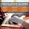 Incrediwear Fingerless Circulation Gloves Arthritis Gloves, Grey