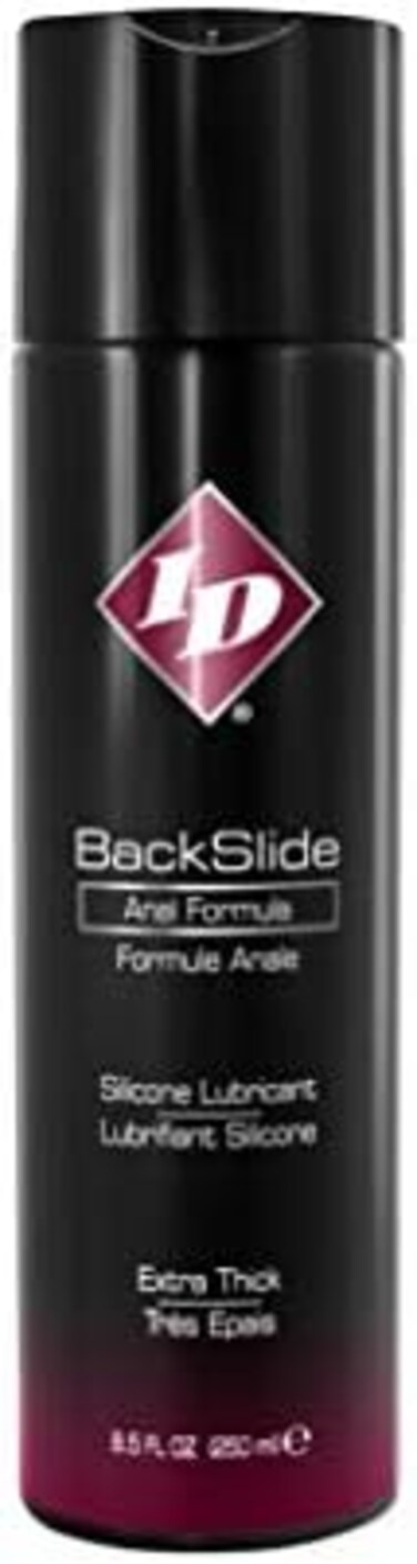 ID Lubricants Backslide Personal Lubricant Lube, Silicone, Black_backslide, 8.5 Fl Oz Bottle