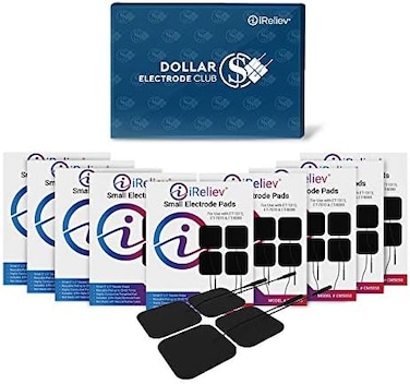 iReliev Electrode Value Pack TENS &amp; EMS Pads (40) 2" X 2" Re-Usable, Premium Super Tack Gel