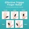 Vive Trigger Finger Splint Support Brace For Straightening Curved Bent Locked And Stenosing Tenosynovitis Hands Tendon Lock Release Stabilizer Brace Half Finger Pain Relief Knuckle Wrap Single Black