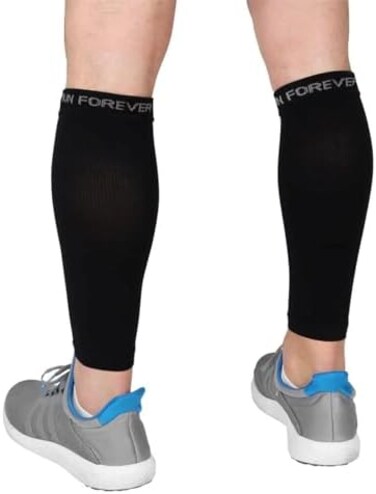 Run Forever Sports Calf Compression Sleeves For Men &amp; Women - Leg Compression Sleeve - Footless Compression Socks for Shin Splint &amp;Varicose Vein