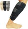 Vive Calf Brace Adjustable Shin Splint Support Lower Leg Compression Wrap Increases Circulation Reduces Muscle Swelling Calf Sleeve Pain Relief One Size Black