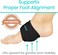 Vive Arch Support Brace Plantar Fasciitis Gel Strap For Orthotic Compression Support Wrap Aids Foot Pain High Arches Flat Feet Heel Fatigue Insert For Under Socks And Shoes One Size Black