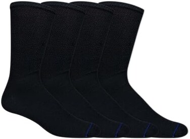 Dr. Scholl's Men's Diabetes &amp; Circulator Socks-4 &amp; 6 Pair Packs-Non-Binding Moisture Management