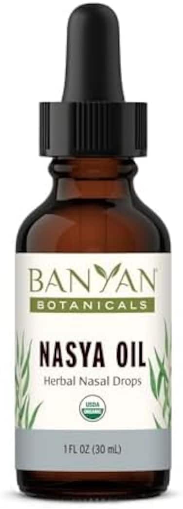 Banyan Botanicals Nasya Oil - USDA Certified Organic - Nasal Drops for Clear Breathing and Lubrication Of The Nose and Sinus Passages