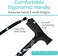 Vive Folding Cane Sturdy Lightweight Walking Stick Collapsible Cane Design For Portability &amp; Convenience Sleek &amp; Fashionable Look One Size Black Butterfly