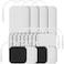 Etekcity TENS Unit Replacement Pads Electrodes for Back Pain Relief, Self-Adhesive &amp; Gel Free for Electrotherapy White (Pack of 16)