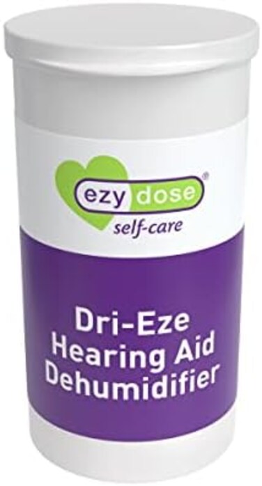 Ezy Dose Dehumidifier for Hearing Aid Cleaning   Small Container for Home or Travel   Easy, Everyday Cleaner