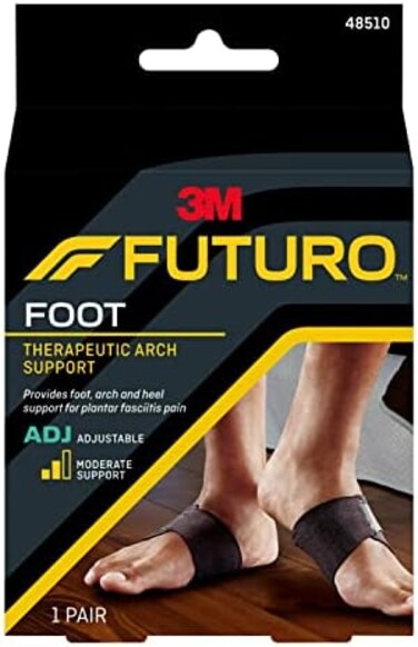 Futuro Therapeutic Arch Support, 1 unit/pack   Adjustable size   48510EN   Provides foot   Arch and heel support for plantar fasciitis pain