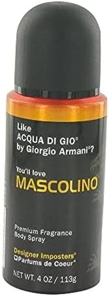 بيرفيومز دي كور بخاخ للجسم ماسكولينو للرجال من ديزاينر امبوسترز 4 اونصة