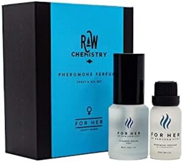 RawChemistry For Her A Pheromone Infused Perfume Gift Set - Elegance, Extra Strength Pheromone Infused Formula 1 Fl. Oz