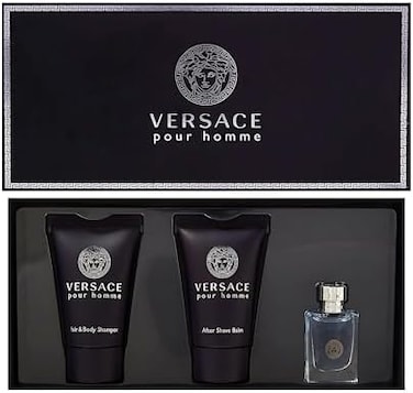 Versace Pour Homme 3 Piece Mini Gift Set For Men - 1 EDT 5 ml +25 ml Shower Gel +25 ml ASB