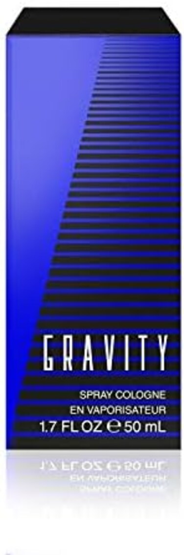 Gravity Eau de Cologne Spray, Vegan Formula, Fragrance, Earthy Wood and Leather Notes, 1.7oz
