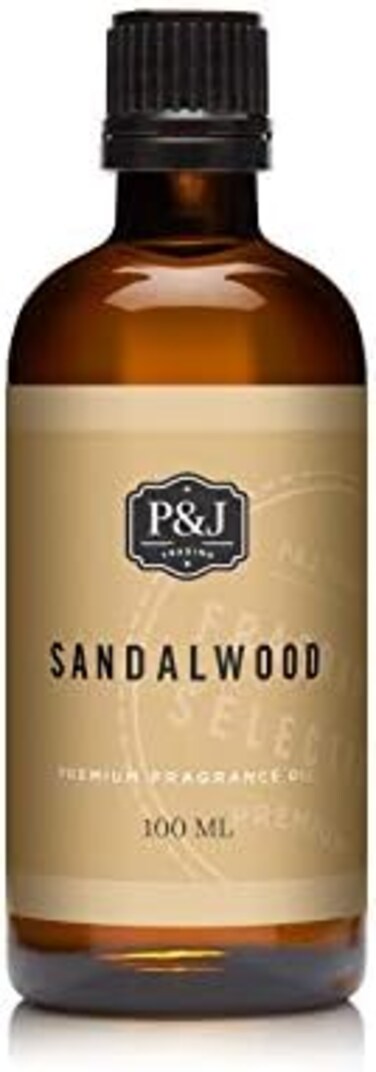 P&amp;J Trading Fragrance Oil - Sandalwood 100ml - Candle Scents, Soap Making, Diffuser Oil, Body Care