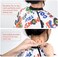 FaHaner Kids Haircut Cape + Neck Duster Brush Set Professional Barber Hairbrush and Children Dolphin Hairdresser Apron with Adjustable Snap Closure Extra Long Cape 120 100cm Perfect for Kids