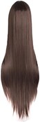 MapofBeauty 40"/100cm Natural Soft Straight Long Cosplay Wig (Dark Brown)