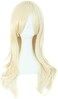 MapofBeauty (Light Blonde) - 28" 70cm Long Curly Hair Ends Costume Cosplay Wig (Light Blonde)