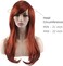 Akstore Women's Heat Resistant 28-Inch 70cm Long Curly Hair Wig with Wig Cap, Brown