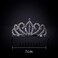 Bseash Mini 2.56 inchs Rhinestone Tiara Comb Crown for Girls Wedding Bride Prom Birthday Pegeant Prinecess Party