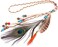 Campsis A&amp;c Indiana Princess Peacock Feather Head Chain for Girl, Fashion Headband for Women. (Blue)