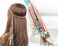 Campsis A&amp;c Indiana Princess Peacock Feather Head Chain for Girl, Fashion Headband for Women. (Blue)