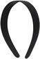 Motique Accessories Black 1 Inch Plastic Hard Headband with Teeth Head band Women Girls ()