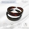 Parcelona French (Set of 2) Wide 1 Inch Tortoise Shell Brown and Black Hair Headbands with Inner Teeth Nibs