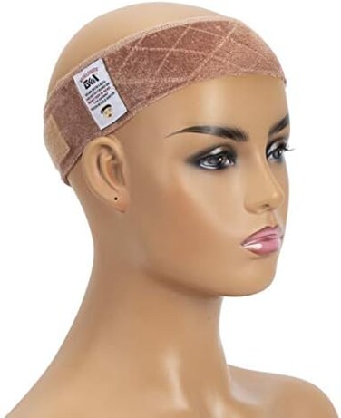gexworldwide GEX Wig Grip Band Adjustable Velvet Non-Slip Breathable Head Band to Keep Wig Secured and Prevent Headaches (Tan)