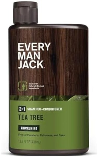 Every Man Jack 2-in-1 Tea Tree Thickening Shampoo and Conditioner, 400 ml