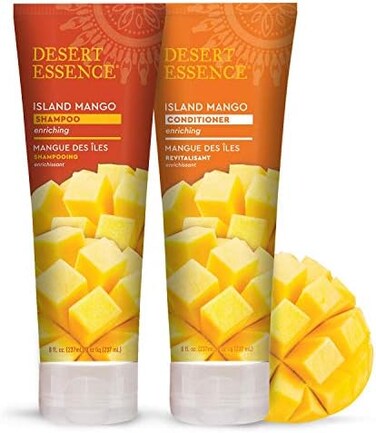 Desert Essence Island Mango Shampoo and Conditioner Bundle - 8 fl oz ea