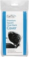ForPro Professional Collection Premium Square Chair Back Cover, Fits Most Standard Salon Chairs, Vinyl Chair Cover, Clear