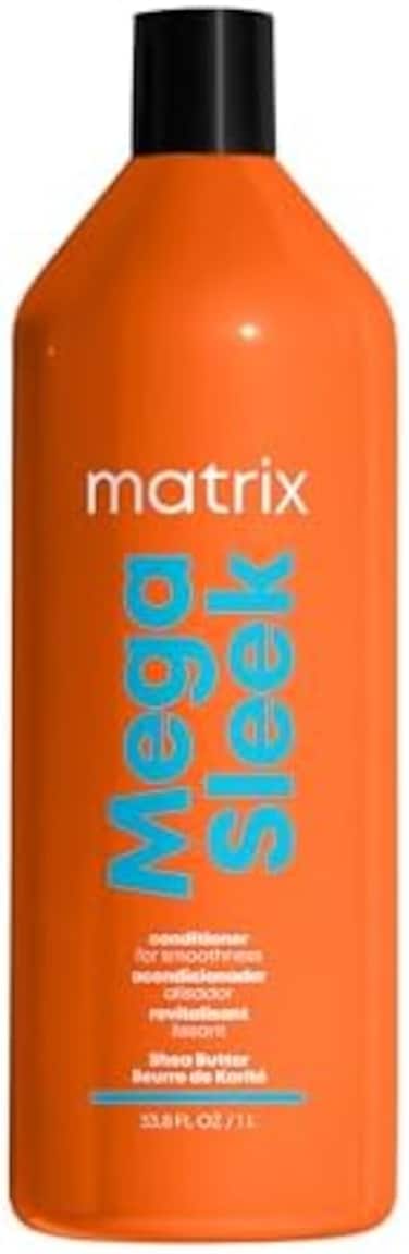 Matrix Mega Sleek Conditioner   Smoothing, Anti-Frizz, Detangling   For Dry, Damaged &amp; Frizzy Hair   Salon Professional Conditioner   With Shea Butter   Vegan