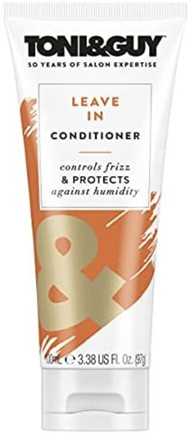 Toni &amp; Guy Leave In Conditioner for Damaged Hair, Controls Frizz &amp; Protects Against Humidity, Perfect for Smoother and Softer Hair, 100ml