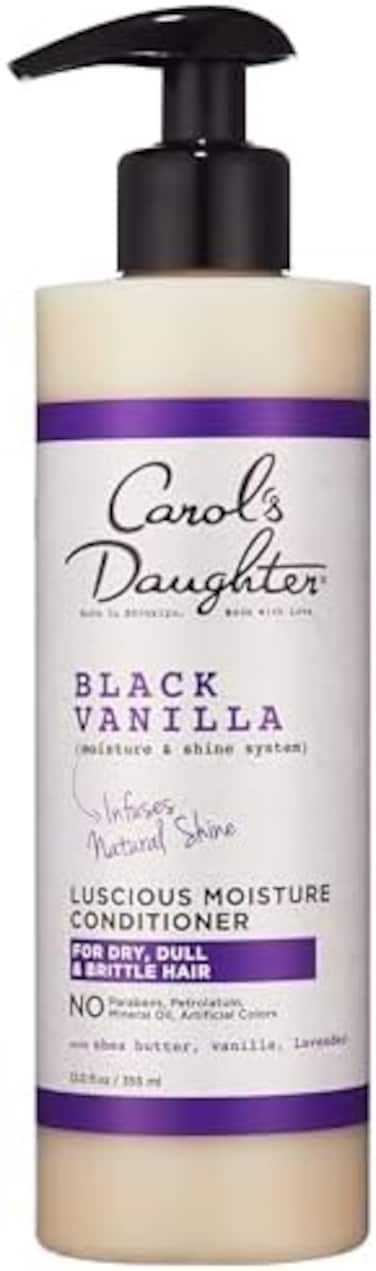 Carol's Daughter Black Vanilla Moisture Sulfate Free Conditioner for Curly, Wavy or Natural Hair, Moisturizing Hair Care for Dry, Damaged Hair, 12 Fl Oz