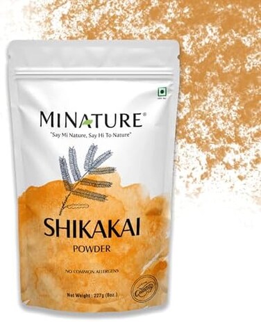 minature mi USDA Nop Certified Organic Shikakai Powder Hair Conditioner (8oz)