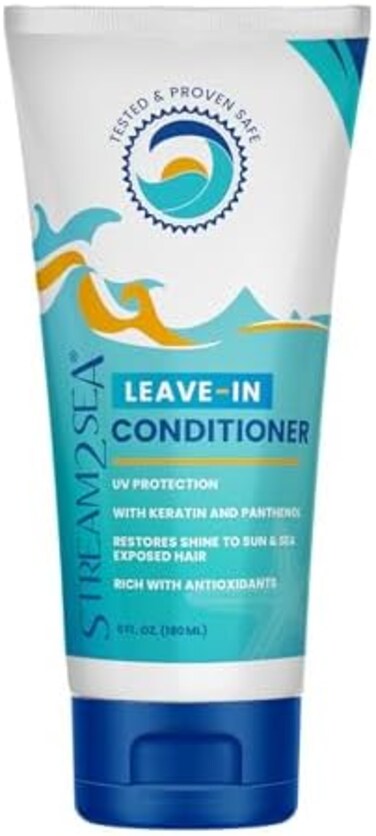 STREAM 2 SEA Stream2C Leave-In Conditioner For Detangling And Repairing Hair: A Natural Formula Safe For Dry And Damaged Hair   6 Oz. Paraben-Free With Uv Protection For All Hair Types