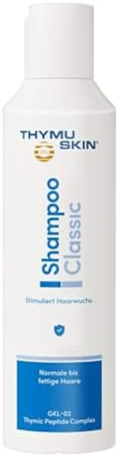 THYMU SKIN GKL Thimoskin Classic Thickening And Regrowth Shampoo For Men And Women, For Normal/Oily Hair, Patented Gkl-02 Peptide, German Formula For Thinning And Hair Loss - 200Ml - 60 Days Supply