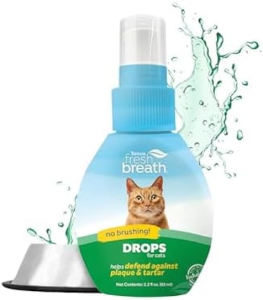 TropiClean Fresh Breath Oral Care Drops for Cats - 2.2oz