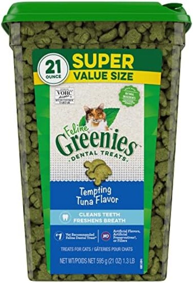 Greenies Feline Tempting Tuna Flavor Dental Cat Treats