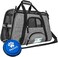 PetAmi Premium Airline Approved Soft-Sided Pet Travel Carrier   Ventilated, Comfortable Design with Safety Features   Ideal for Small to Medium Sized Cats, Dogs, and Pets (Small, Grey)