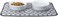 Bone Dry Lattice Collection Pet Bowl &amp; Canister, Medium Set, 6X2", Gray, 2 Piece