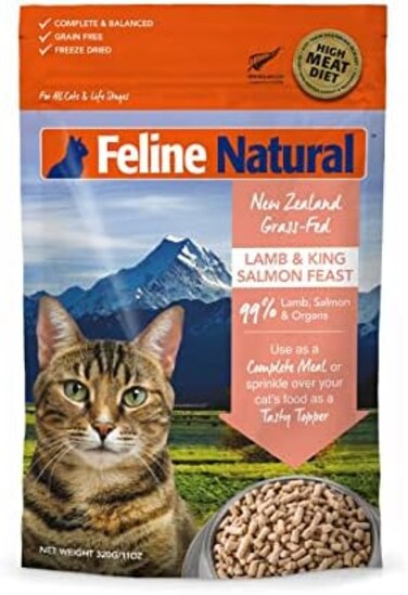 Feline Natural Freeze Dried Lamb and King Salmon Feast 320g